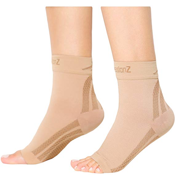 Foot Sleeves (1 Pair) Best Plantar Fasciitis for Men & Women - Heel Arch Support/ Ankle Sock CompressionZ
