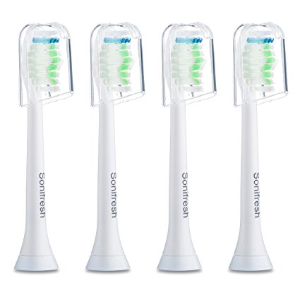Sonifresh Sonicare Toothbrush Heads, DiamondClean Replacement Heads For Philips Toothbrush, 4 Pack