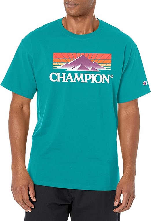 Champion Men's T-shirt, Cotton Midweight Men's Crewneck Tee,t-shirt for Men, Seasonal Graphics