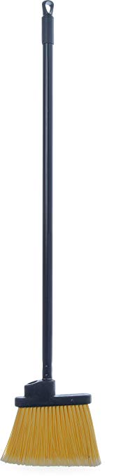 Carlisle 3686100 Duo-Sweep Metal Handle Flagged Lobby Angle Broom, 36" Length