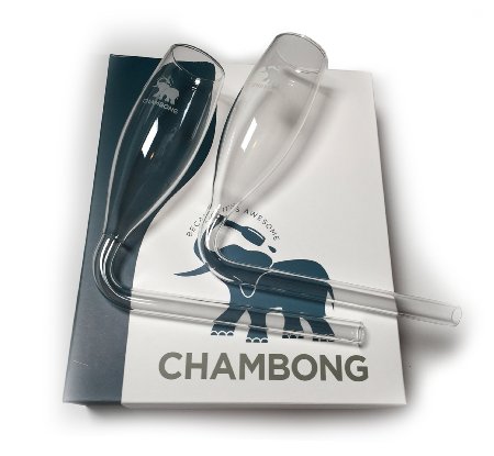 Chambong (2-pack) - Glassware for rapid Champagne consumption