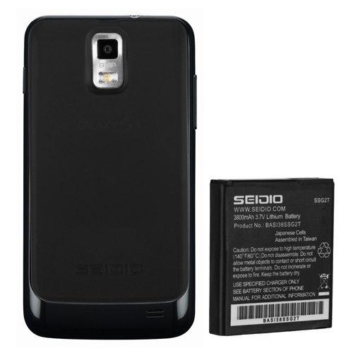 Seidio BACY38SSSKY-BK Innocell 3800mAh Super Extended Life Battery for Samsung Skyrocket - Retail Packaging - Black