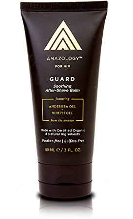 Amazology Guard Men's After Shave - 95% Natural The Ultimate Soothing & Organic After Shave Balm