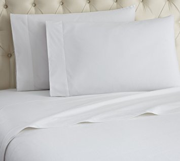 Shavel Home Products Micro Flannel Sheet Set, Full, White