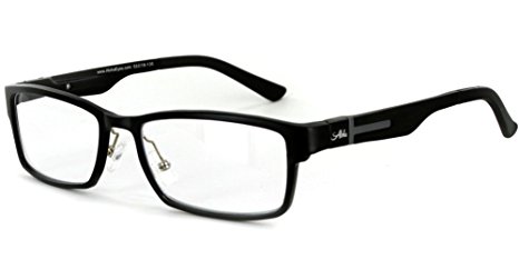 Alumni RX02 Optical-Quality Reading Glasses with RX-Able Aluminum Frames for Men (Black  1.50)