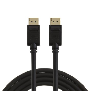 CableCreation 6 Feet DisplayPort to DisplayPort Cable, Gold Plated DP to DP Cable Support 4K Resolution, 1.83M / Black