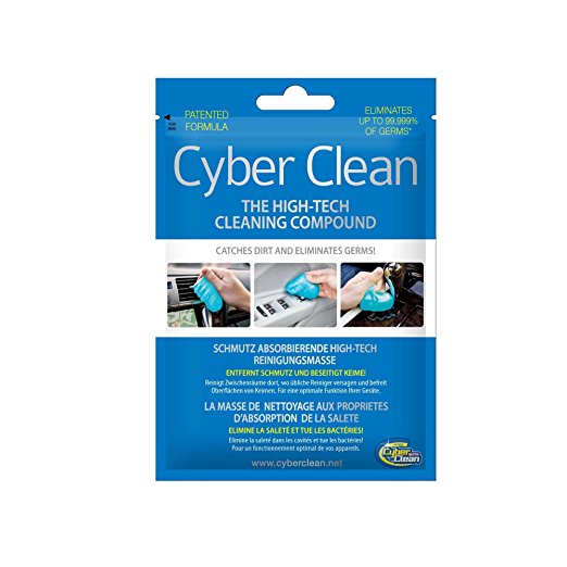 Cyber Clean Car Interior Detailer Zip Bag, 2.82 Ounce (80 Grams), Pack of 3