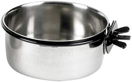 Classic Pet Products Coop Cup Stainless Steel Fixed Feeding Bowl , 600 ml