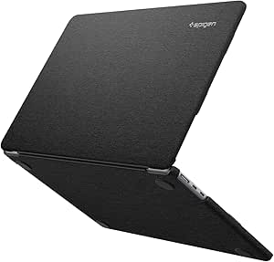 Spigen Urban Fit Case Compatible with Macbook Air 13 inches 2024 M3, MacBook Air 13 inches 2022 M2 A2681 - Black