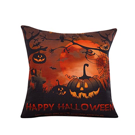 Iuhan® Fashion Halloween Sofa Bed Home Decor Pillow Case Cushion Cover (C)