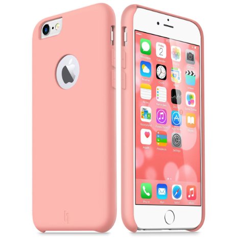 iPhone 6s Case, iPhone 6 Case, ULAK [Silicone Slim][Pink] - [Hybrid][Slim][Drop Protection] with Free Tempered Screen Protector - For Apple iPhone 6/6S 4.7" Devices