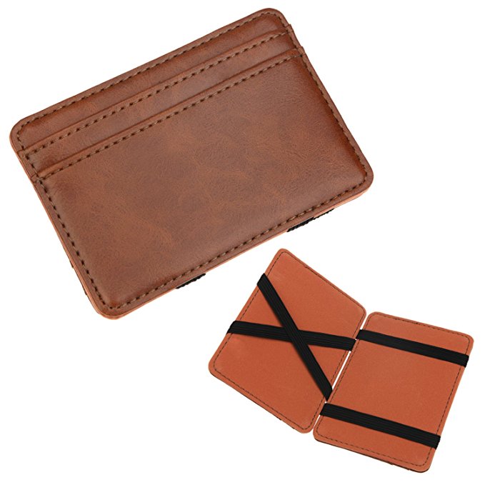 DEEZOMO Genuine Leather Men's The Magic Wallet
