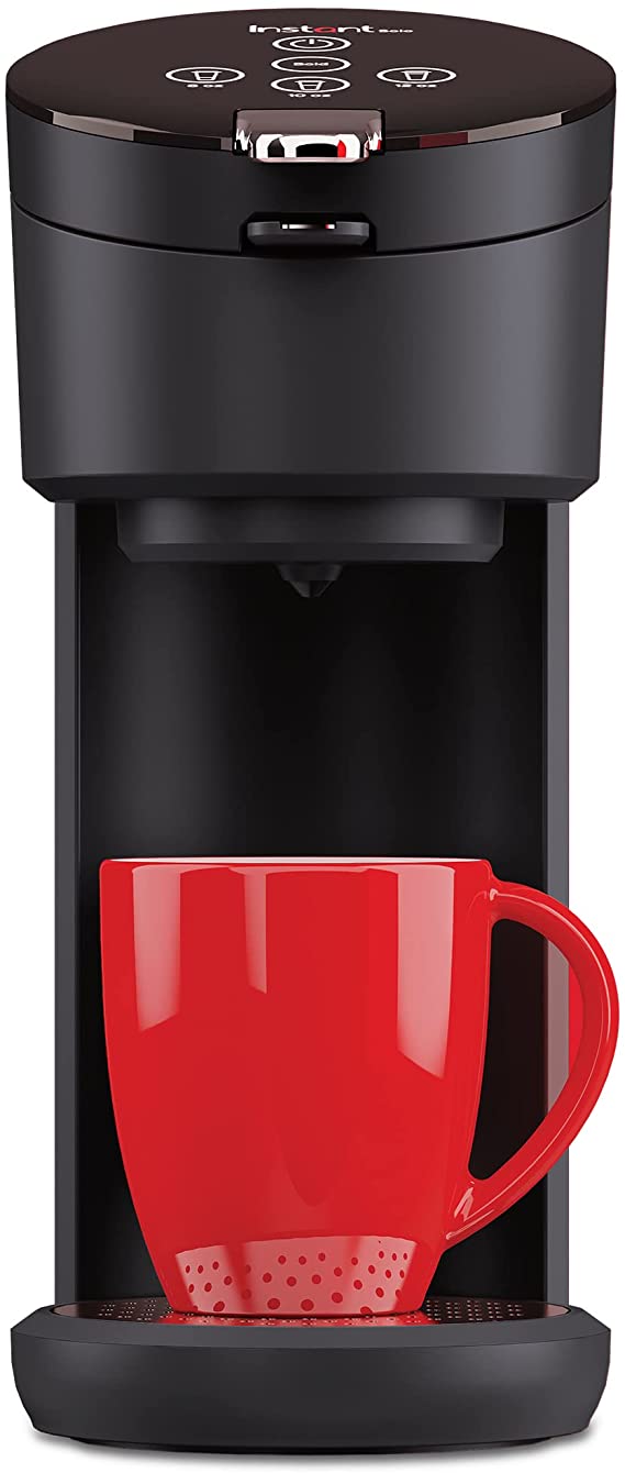 Instant Solo Single-Serve Coffee Maker with Reusable Coffee Pod, Compatible with K-Cup® Pods