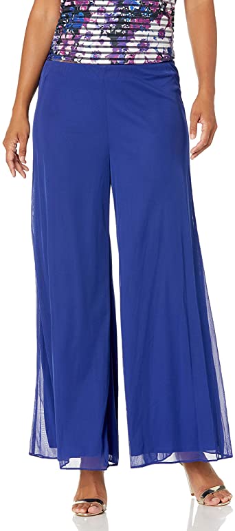 Alex Evenings Women's Wide Leg Dress Pant (Petite Regular Plus Sizes)