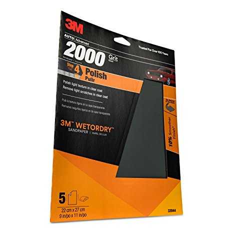 3M 32044 Imperial Wetordry 9" x 11" 2000 Grit Sheet