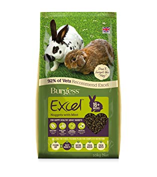 Excel Burgess Nuggets with Mint Adult Rabbit Food 10 kg