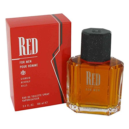 Red By Giorgio Beverly Hills For Men. Eau De Toilette Spray 3.4-Ounce