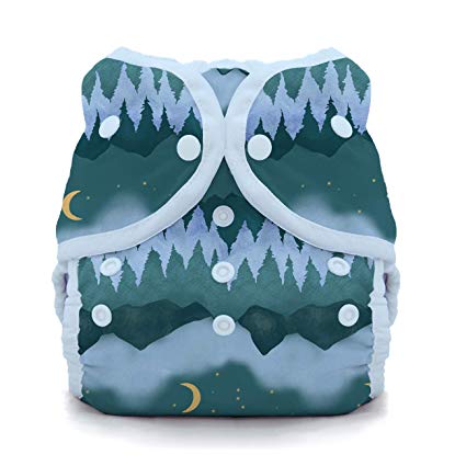 Thirsties Duo Wrap Cloth Diaper Cover, Snap Closure, Mountain Twilight Size Two (18-40 lbs)