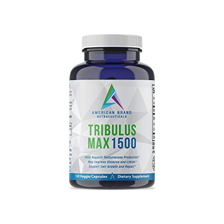 Tribulus Max 1500-120 Vegan Capsules for 60 Servings. GMP Certified, Organic Certified, FDA Registered Facility. Third Party Tested. No Fillers, No Binders, No EXCIPIENTS.