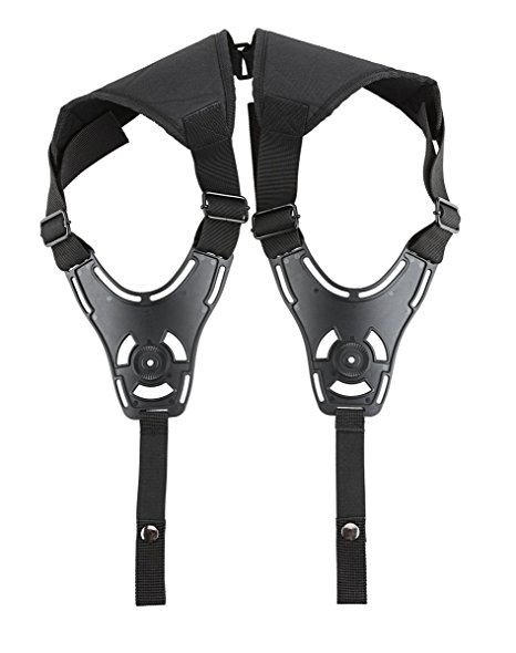 Tactical Scorpion Gear TSG-SHH Pair Modular Polymer Shoulder Harness Platform - Black