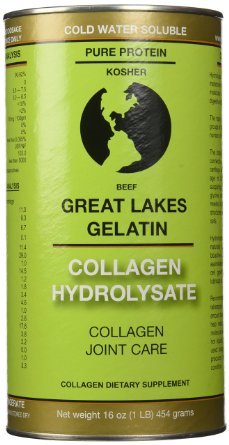Great Lakes Gelatin Collagen Hydrolysate Kosher 16-Ounce 454-Gram