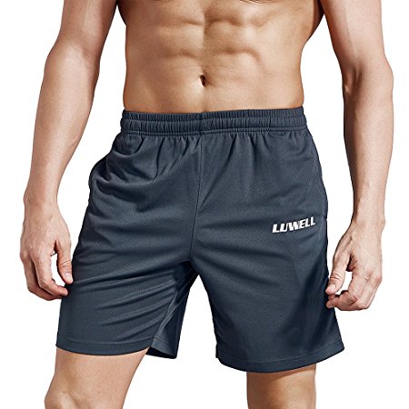 LUWELL PRO Men's 7" Running Shorts with Pockets Quick Dry Active Gym Shorts for Workout,Training,Jogging,Walking,Tennis,Football,Soccer