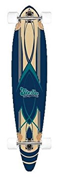46" complete 8 ply maple longboard skateboard NEW Pinstripe Blue