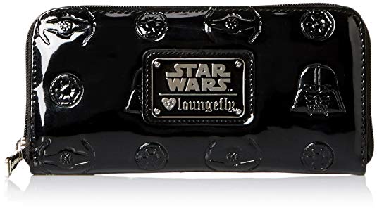 Loungefly Darth Vader Darkside Patent Zip Wallet