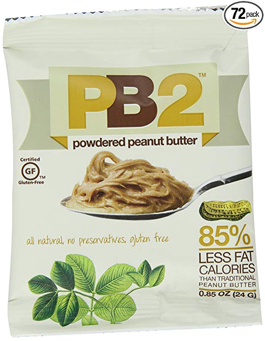 Bell Plantation PB2 Powdered Peanut Butter, 0.85-Ounce (Pack of 72)