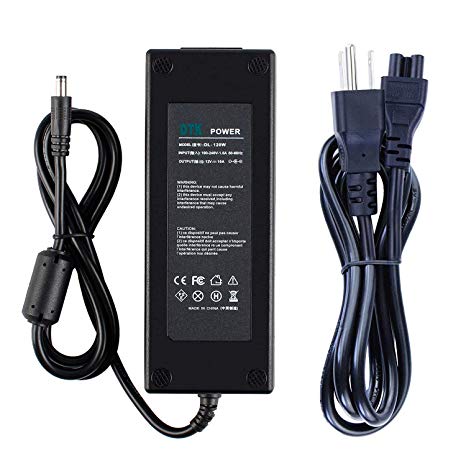 DTK 12V 10A 120W Mains Charger Adapter for TFT LCD Monitor Screen, LED, TV, NAS, HD Outdoor, Pico-PSU, Router, Hub, Switch Connector: 5.5mm X 2.5mm