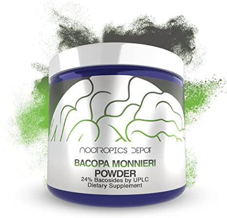 Bacopa monnieri Powder | 120 Grams | Minimum 24% Bacosides | May Help Support Cognitive Function | May Help Support Stress Management