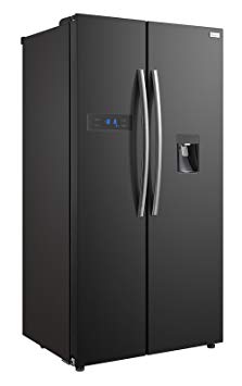 Russell Hobbs American Style Fridge freezer, 90cm wide, Side by Side, A  efficiency, RH90FF176B-WD 2 Year Warranty** (Black)