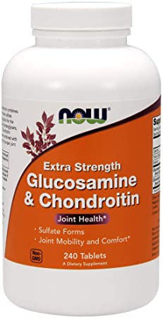 NOW Supplements, Glucosamine & Chondroitin Extra Strength, Sulfate Forms, 240 Tablets