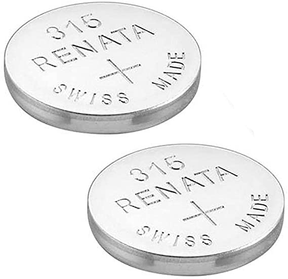 2 x Renata 315 Watch Battery 1.55v SR716SW - Official Renata Watch Batteries