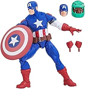 Marvel Legends Series: Ultimate Captain America Ultimates,Classic Comic Collectible 6 Inch Action Figure