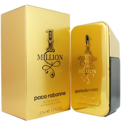 Paco Rabanne One Million Eau de Toilette Spray for men, 1.7 Fluid Ounce