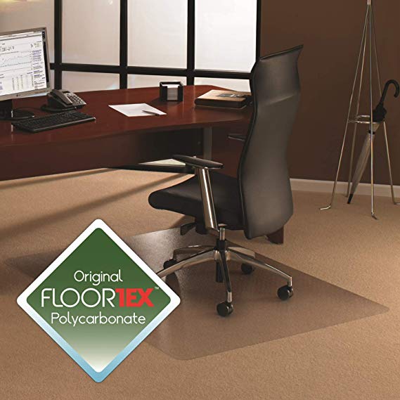 Cleartex Ultimat, Chair Mat for Deep Pile Carpets, Made From Clear Polycarbonate, Rectangular 119 x 89 cm (FC118927ER)