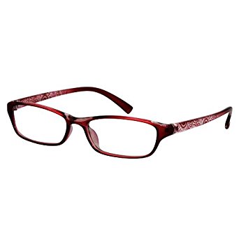 EyeBuyExpress Shield Burgundy Reading Glasses