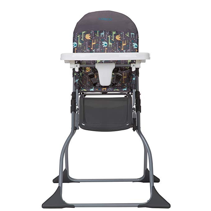 Cosco Simple Fold High Chair, Sets Up in Seconds, Easy to Clean and Pack Away, Zuri, Zuri