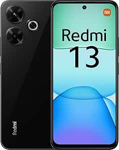 Xiaomi Redmi 13 6GB RAM 128GB ROM, procesador MediaTek Helio G91-Ultra, Camara 108MP Super-Clear, Pantalla Immersive 6.79" FHD , 33W Fast Charging, bateria 5030mAh (typ) - Midnight Black