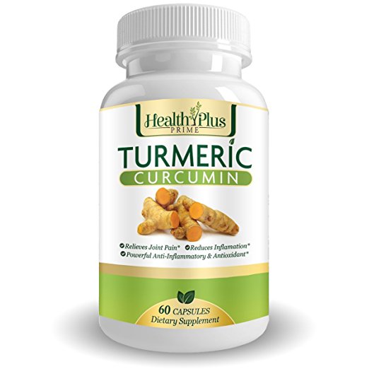 Health Plus Prime Turmeric Curcumin with 95% Curcuminoids for Maximum Health & Vitality (60 Capsules)