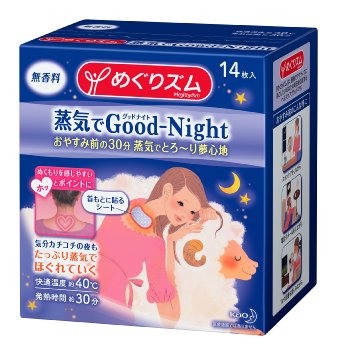 Kao Megurism Steam Good-Night Body Sheet 1box, 14pcs