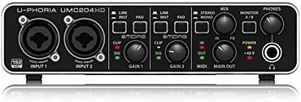 Behringer UMC204HD Behringer U-Phoria UMC204HD MIDI Interface