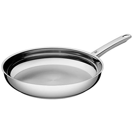 WMF Frying Pan Uncoated Ø 28cm Profi Pouring Rim Stainless Steel Handle Cromargan Stainless Steel Suitable for Induction Hobs Dishwasher-Safe