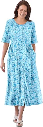 Woman Within womens Woman Within Button-front Essential Dress 30335