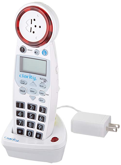 Clarity XLC3.6 HS Cordless Extension Handset with Caller ID, White