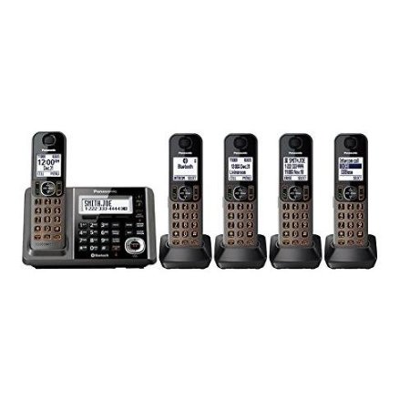 Panasonic KX-TG585SK DECT 5-Handset Landline Telephone (Certified Refurbished)