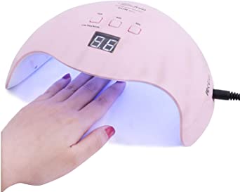 Tfscloin 40W UV Light Led Nail Dryer Curing Lamp with 21pcs Dual Light Source Leds 30s 60s 99s Timer Nail Lamp for Fingernail & Toenail Gel Fast Drying