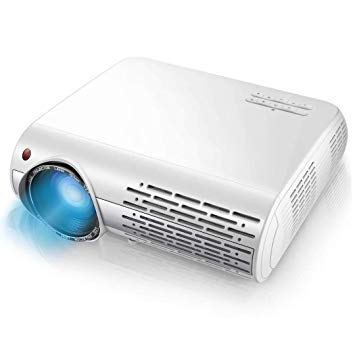 1080P Projector (Upgraded Version 2),XINDA 5000 Lux 4K Video Projector with Big Display,±50°Keystone Correction,Home&Business 4D Projector for Fire TV Stick,Smartphone,PC,Box,PS4,HDMI,VGA,USB