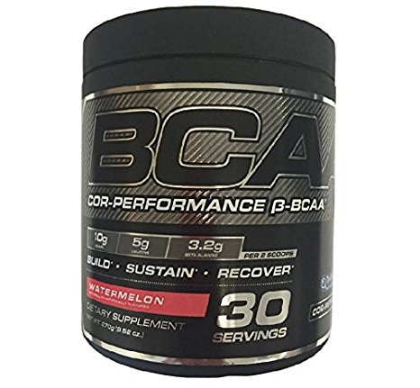 Cellucor BCAA Powder, Branch Chain Amino Acids Supplement with Beta Alanine & Citrulline Malate, 30 Servings, Watermelon